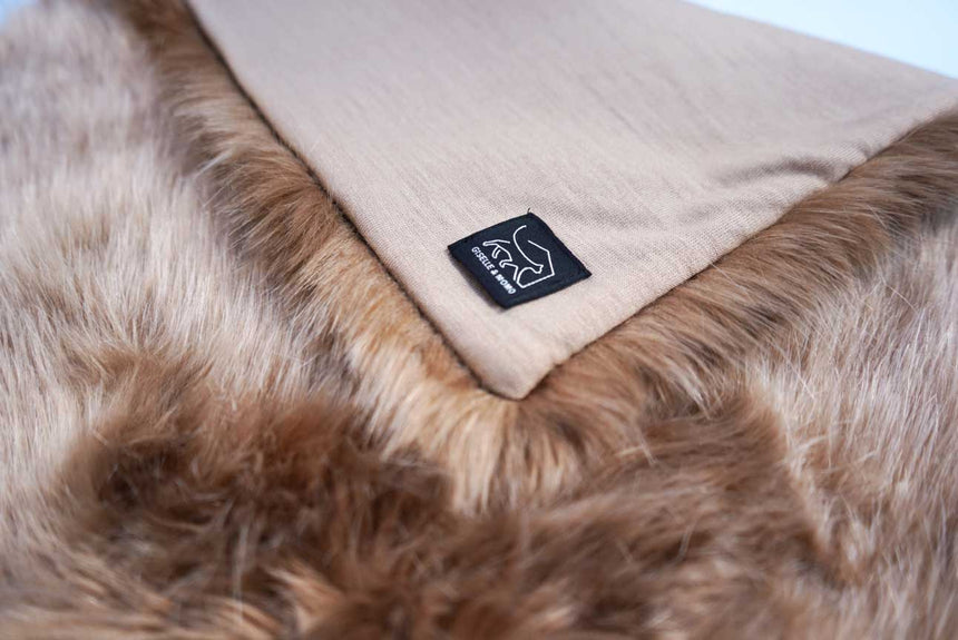 ファーブランケット ブラウン