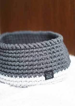 手編みベッド - グレー&グレー - Giselle & Momo