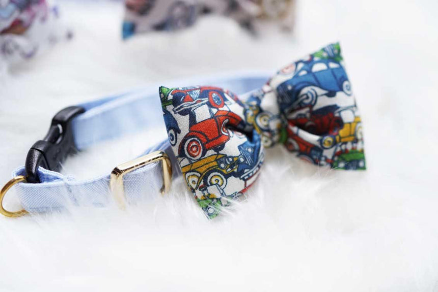 cat collar car textile Liberty