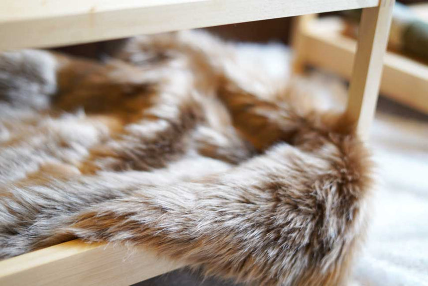 ファーブランケット ブラウン