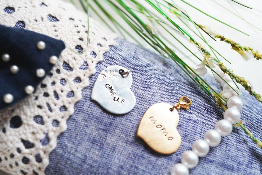 ハートのタグ2色